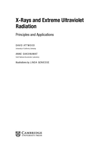 X-rays and extreme ultraviolet radiation: principles and applications