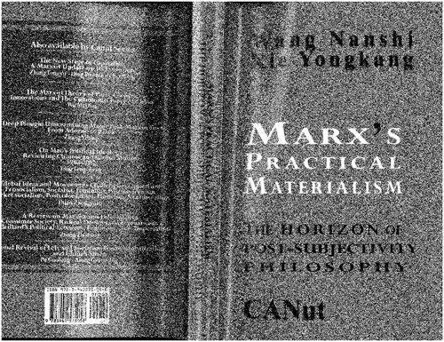 Marx's Practical Materialism: The Horizon of Post-Subjectivity Philosophy