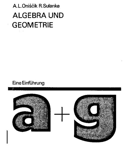 Algebra und Geometrie