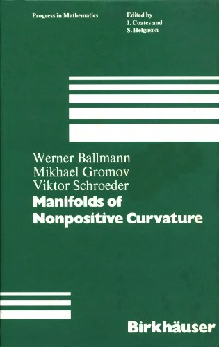 Manifolds of nonpositive curvature