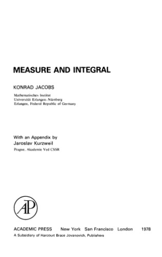 Measure and integral