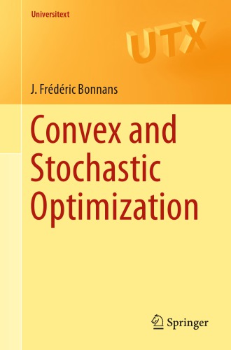 Convex and stochastic optimization