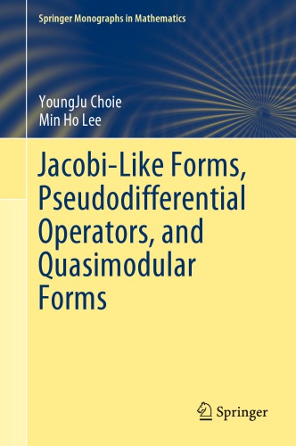 Jacobi-like forms, pseudodifferential operators, and quasimodular forms