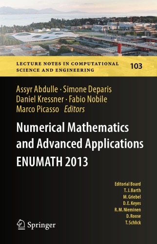 Numerical mathematics and advanced applications ENUMATH 2013