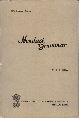 Mundari Grammar