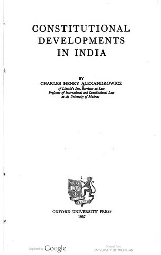 Constitutional Developments in India