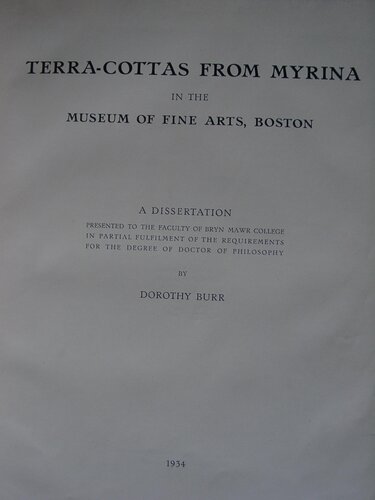 Terra-cottas from Myrina in the Museum of Fine Arts, Boston