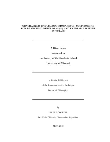 Generalized Littlewood-Richardson coefficients for branching rules of GL(N) and extremal weight crystals