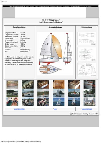 Sztrandus 4.00 Boat Plan Plans