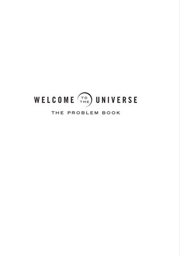 Welcome to the Universe: The Problem Book