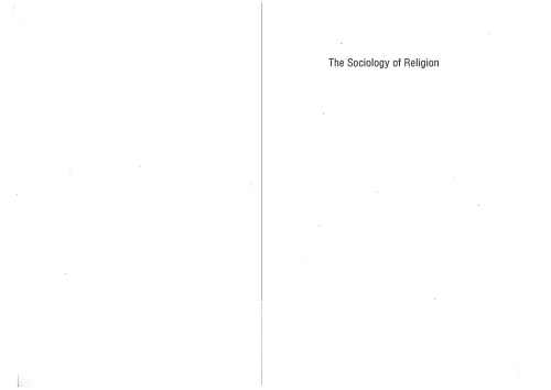 The Sociology of Religion