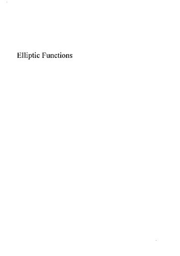 Elliptic Functions: A Constructive Approach