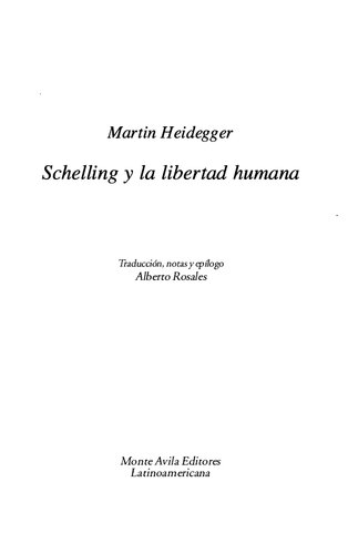 Shelling y la libertad humana