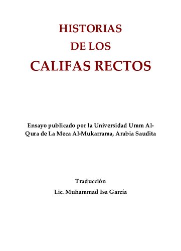 Historias de los califas rectos