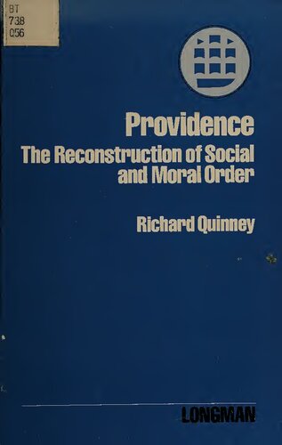 Providence, the reconstruction of social and moral order