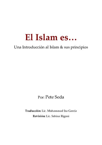 El Islam es…