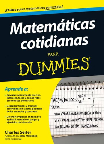 Matemáticas cotidianas para Dummies