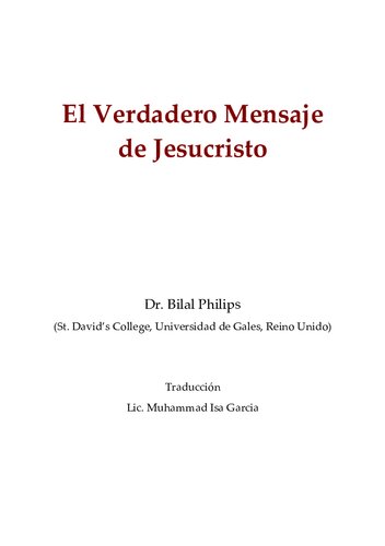 El Verdadero Mensaje de Jesucristo