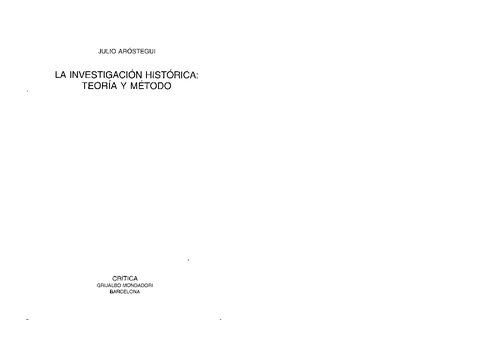 La Investigacion Historica