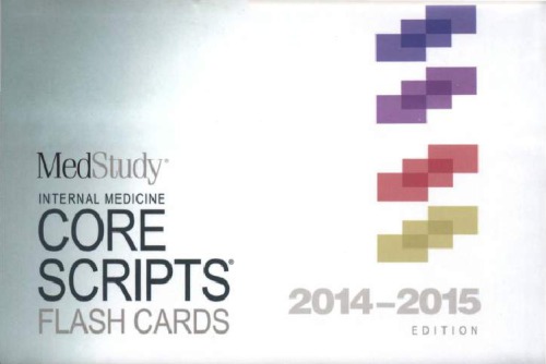 Medstudy Internal Medicine Core Scripts Flash Cards 2014-2015