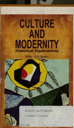 Culture and modernity : historical explorations