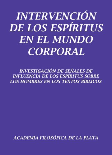 Intervencion De Los Espiritus