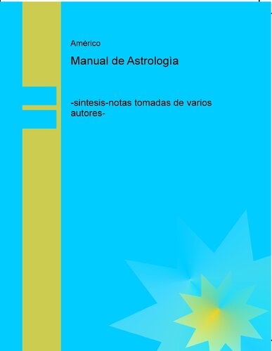 Manual De Astrologia