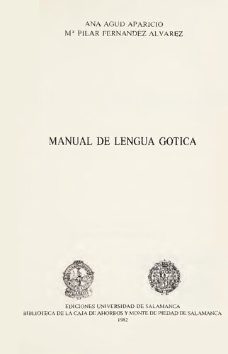 Manual de lengua gótica