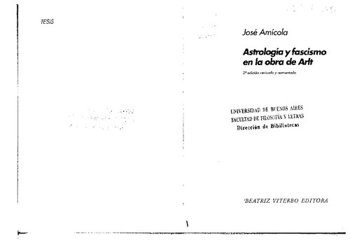 Astrologia Y Fascismo En La Obra De Arlt (2ed)