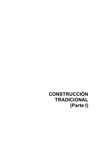 Construccion Tradicional Parte 1