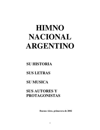 Himno Nacional Argentino Su Historia