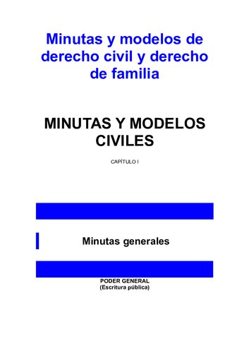 Minutas y modelos de derecho civil y derecho de familia