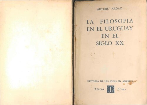 La Filosofia Del Uruguay Del Siglo Xx