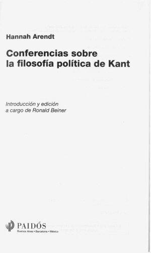 Conferencias Sobre La Filosofia Politica De Kant