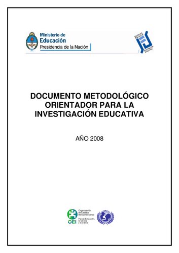 Documento Metodologico Para La Investigacion Educativa