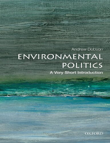 Environmental Politics: A Very Short Introduction