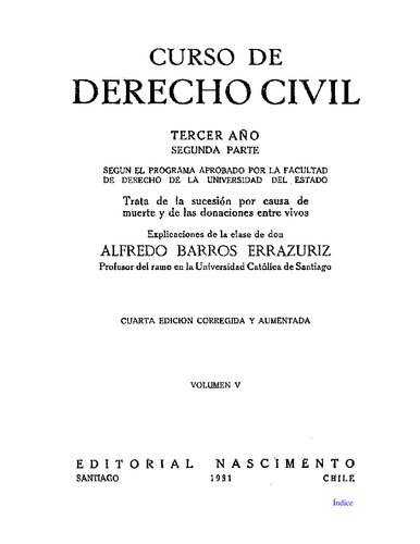 Curso de Derecho Civil