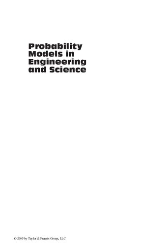 Probability Models in Engineering and Science