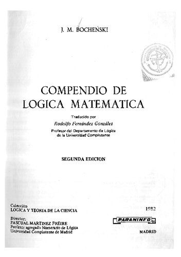 Compendio De Logica Matematica