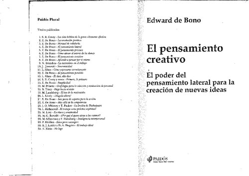 El Pensamiento Creativo