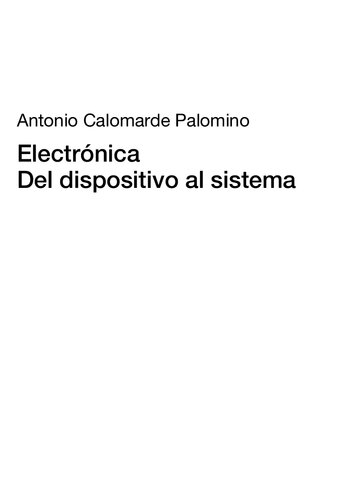 Electronica Del Dispositivo Al Sistema