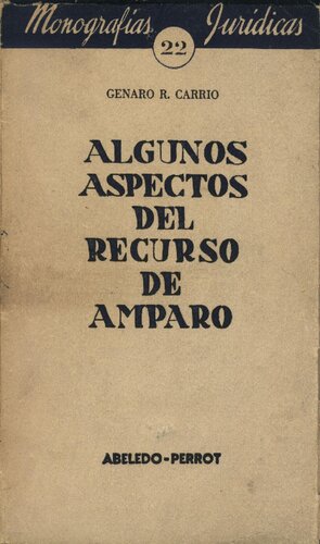 Algunos Aspectos Del Recurso De Amparo