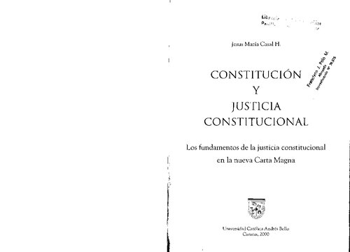 Constitucion Y Justicia Constitucional