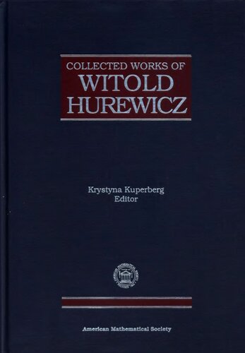 Collected works of Witold Hurewicz