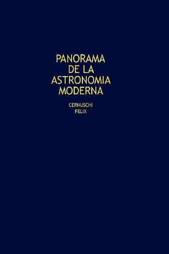 Panorama De La Astronomia Moderna