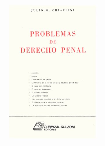 Problemas De Derecho Penal