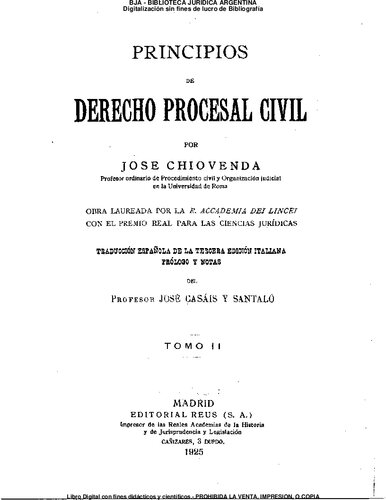 Principios De Derecho Procesal Civil