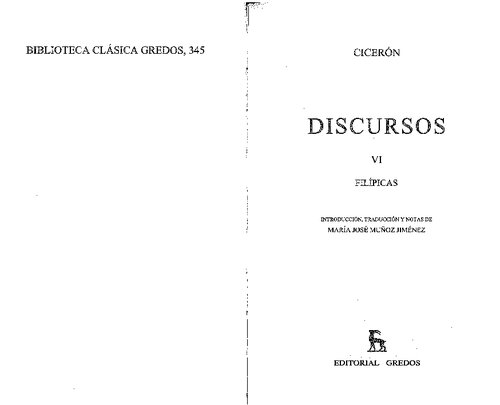 Discursos 6 Filipicas