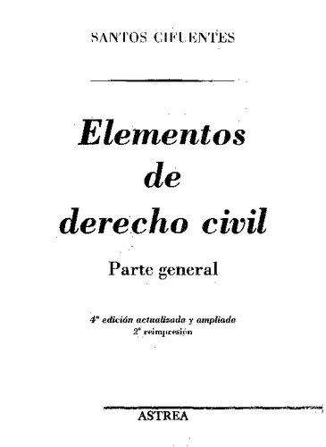 Elementos De Derecho Civil