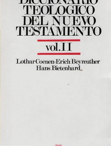 Diccionario Teologico Del Nuevo Testamento